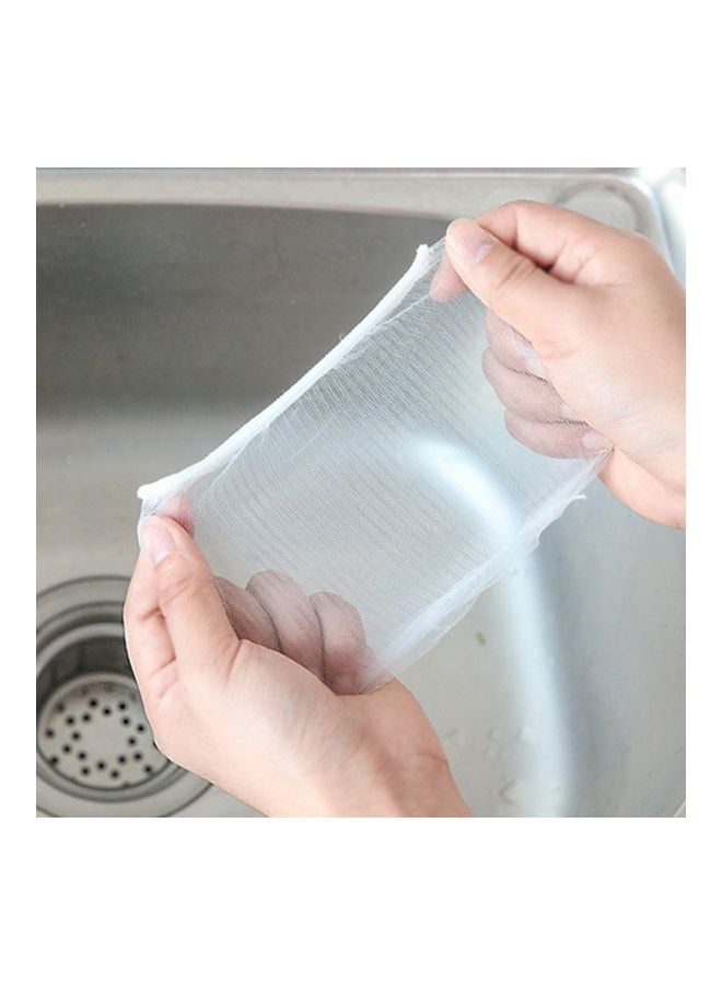 100-Piece Kitchen Shower Drain Cover Net White 9x9cm - Image 3