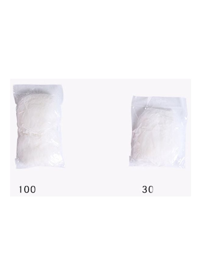 100-Piece Kitchen Shower Drain Cover Net White 9x9cm - Image 5