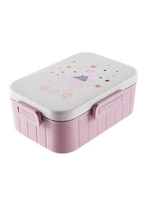 Wheat Fiber Lunch Box Pink/White 185x137x75mm