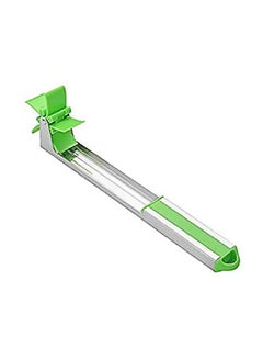 Windmill Shape Watermelon Cutter Slicer Green/Silver 30x7centimeter