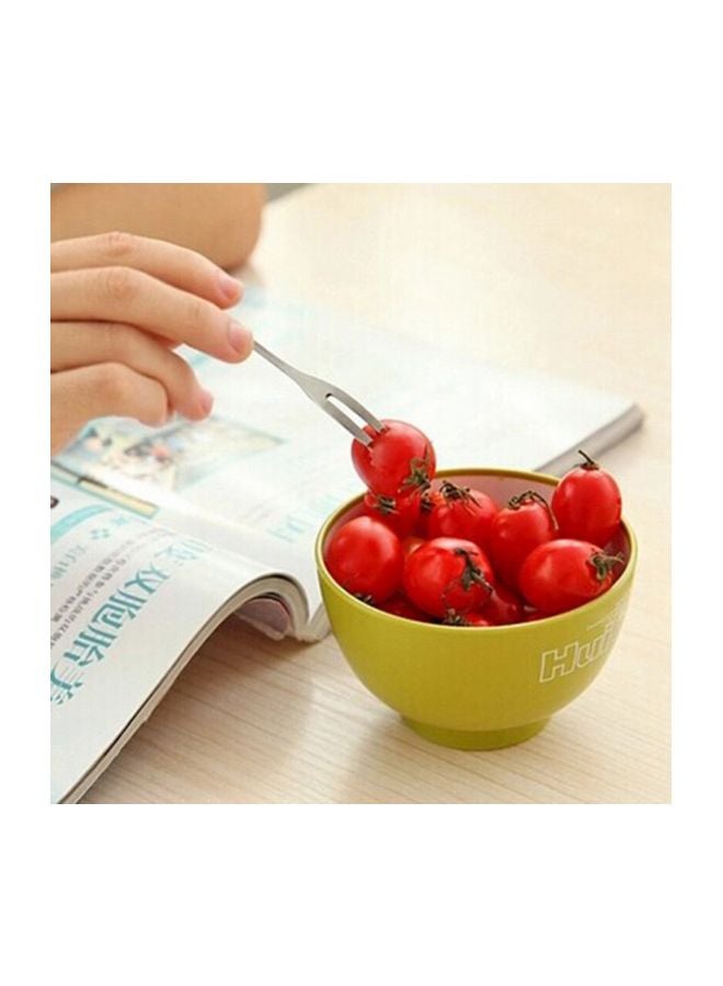 مجموعة شوك فاكهة مكونة من 5 قطع فضي 12.8x0.9سم - Image 5