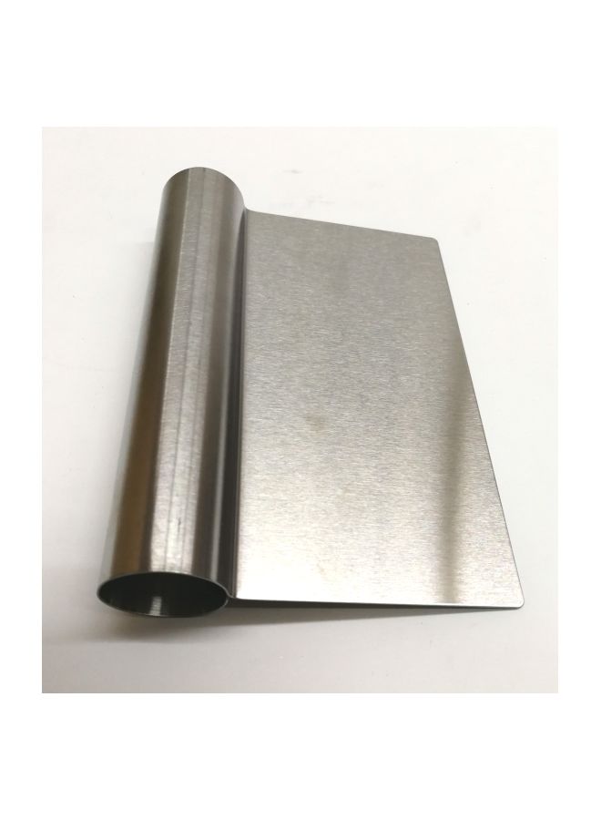 Daiso Stainless Steel Dough Scrapper Silver 12centimeter - Image 2