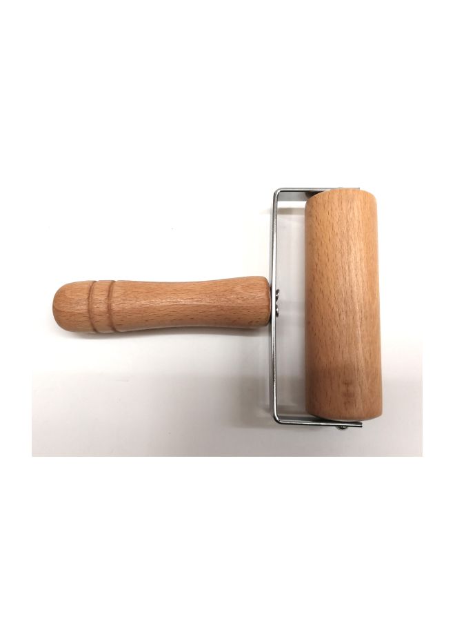 بيتا فرادة عجين خشبية فضي/بيج 12سم - Image 2