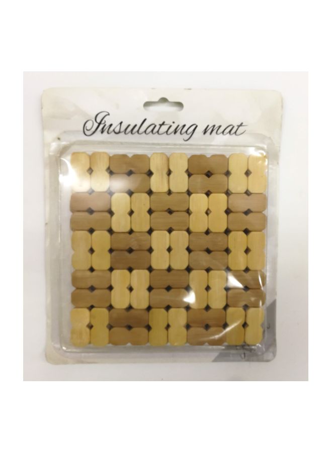 BITA 3-Piece Bamboo Place Mat Beige/Yellow 16centimeter  - Image 4