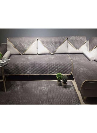 Solid Pattern Sofa Slipcovers Grey