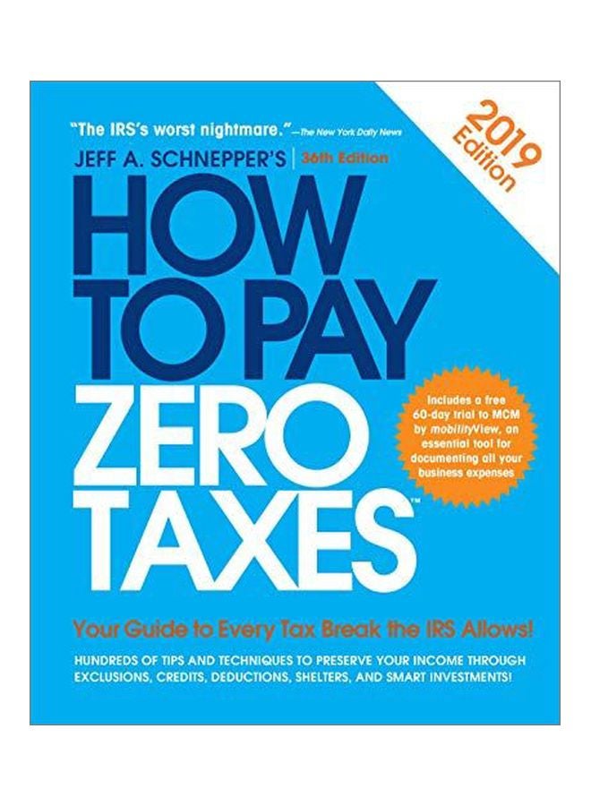 How To Pay Zero Taxes 2019 paperback english - 04 December 2018 