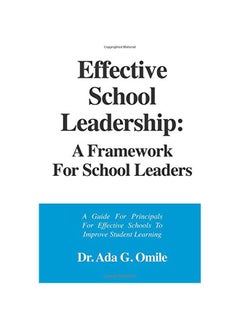 Effective School Leadership: A Framework For School Leaders paperback english - 14 July 2016 