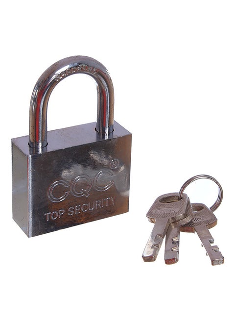 Security Lock With 3-Keys Silver