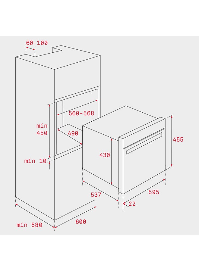 تيكا ميكروويف مدمج MLC 844 مقاس 45 سم + شواية 44.0 L 3200.0 W 40584400 أسود / ستانلس ستيل  - Image 4