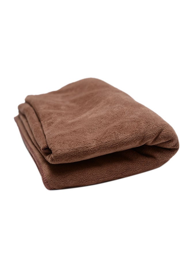 ENJOYhouse - Microfiber Bath Towel Brown 90x180cm - Image 1