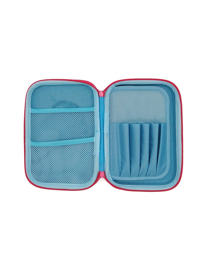 YALONG Cartoon Unicorn Pencil Case Blue - Image 4