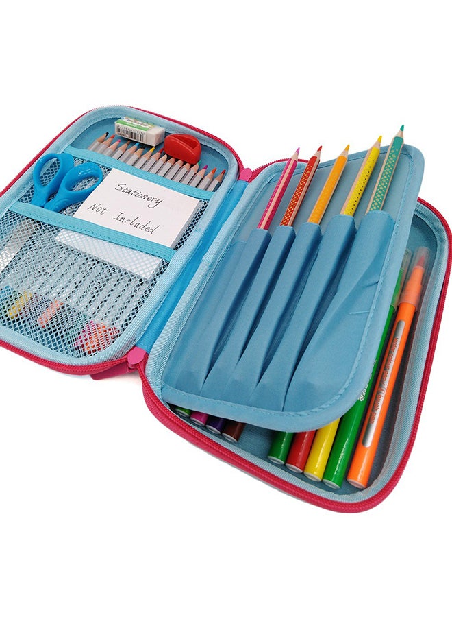 YALONG Cartoon Unicorn Pencil Case Blue - Image 5