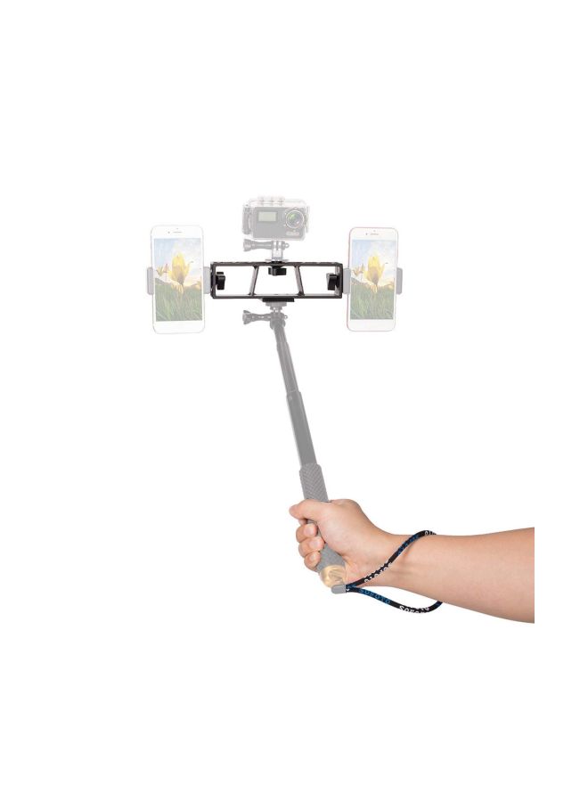 كي6 حامل للموبايل أسود/فضي - Image 5