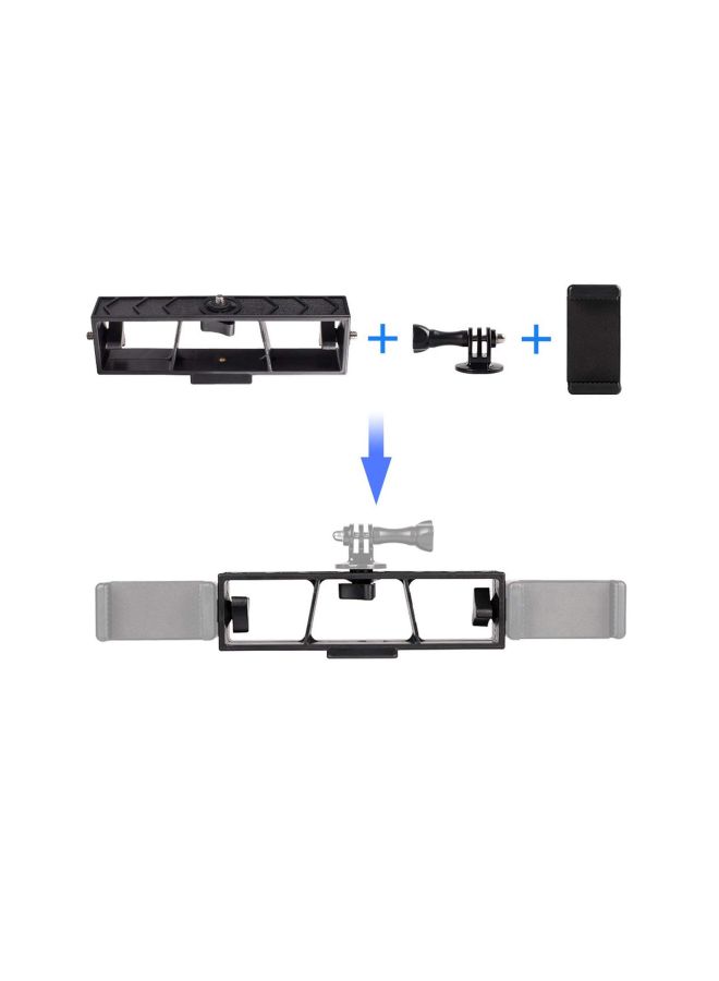 كي6 حامل للموبايل أسود/فضي - Image 2