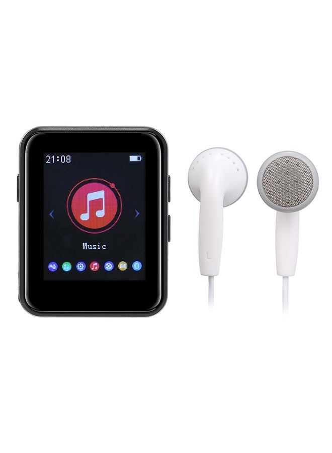 BENJIE X1 Bluetooth 5.0 Portable Touch Screen MP3 Player With Headphones V6555 Black  - Image 1