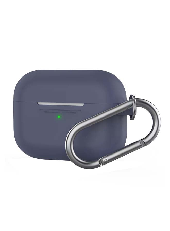 Ahastyle Full Cover Silicone Keychain Case For AirPods Pro Navy Blue