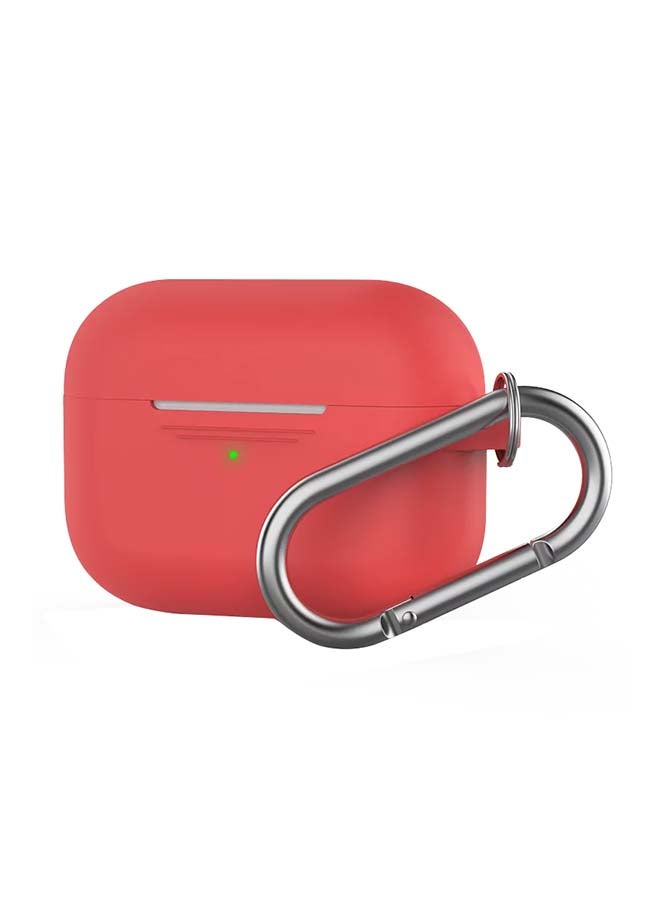 Ahastyle Full Cover Silicone Keychain Case For AirPods Pro Red