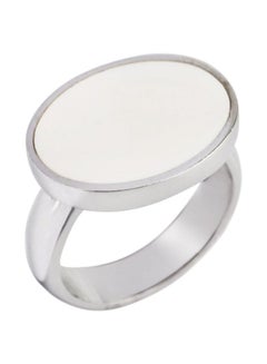 MALAKI Silver Stone Studded Ring 