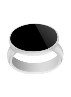 MALAKI Silver Stone Studded Ring 