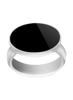 MALAKI Silver Plated Stone Studded Ring 