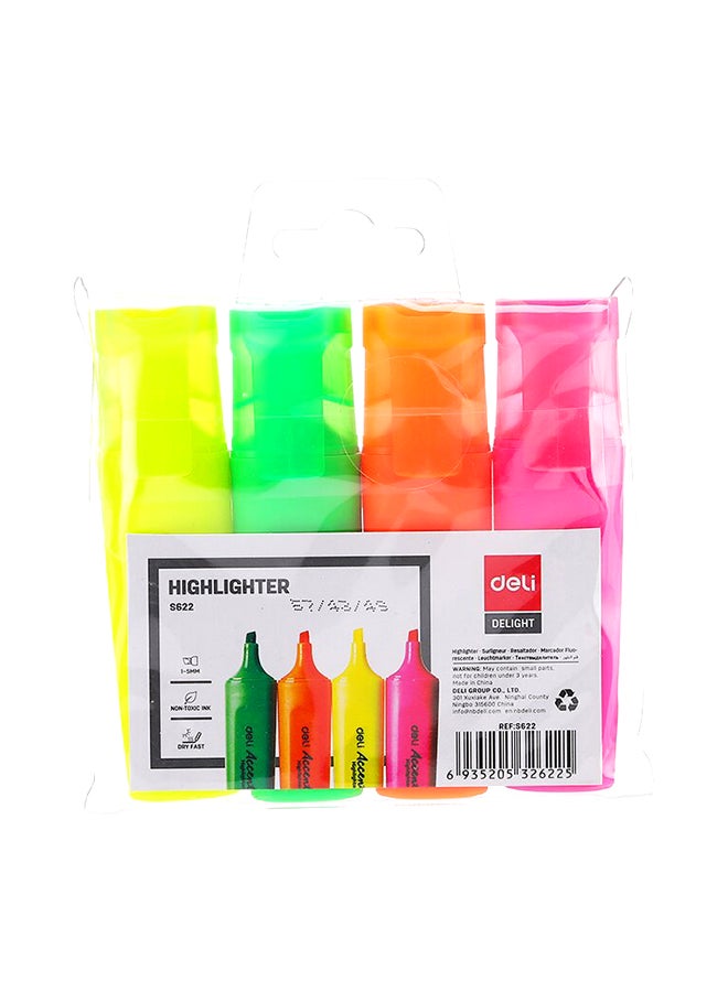Deli Highlighter Chisel Colours Multicolour
