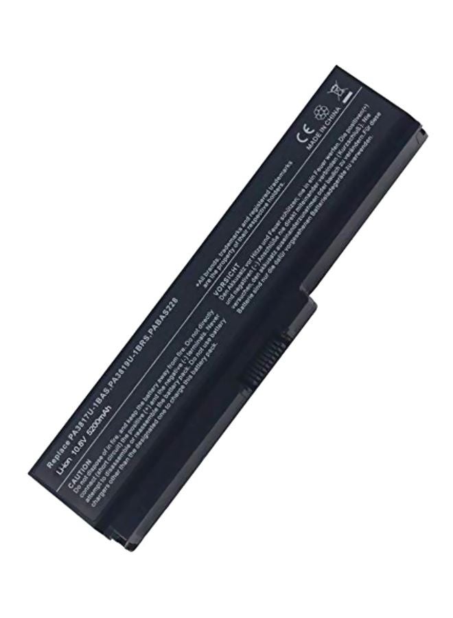 Lapcom 5200.0 mAh Replacement Laptop Battery For Toshiba PA3817U-1BRS Black