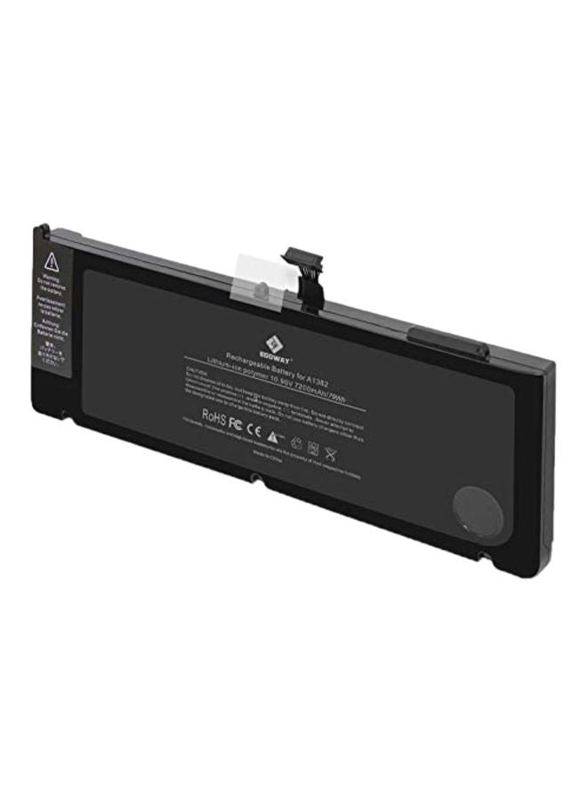 7200.0 mAh Replacement Laptop Battery For Apple MacBook Pro 15-Inch Black