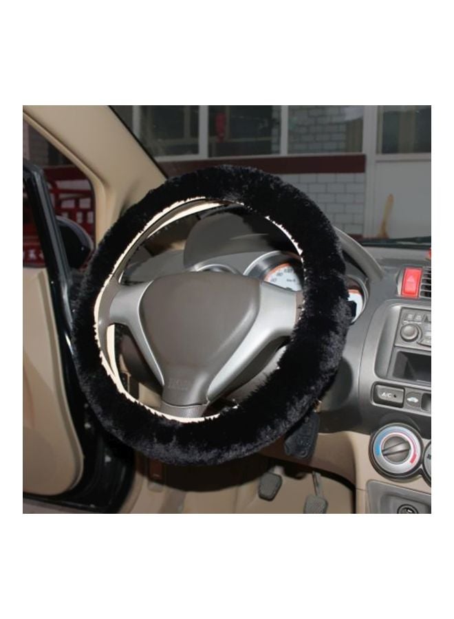 Generic 3-Piece Woolen Steering Wheel And Hand Brake Cover - Image 2