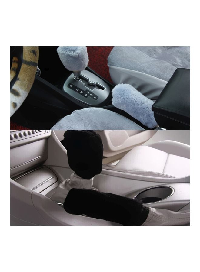 Generic 3-Piece Woolen Steering Wheel And Hand Brake Cover - Image 4