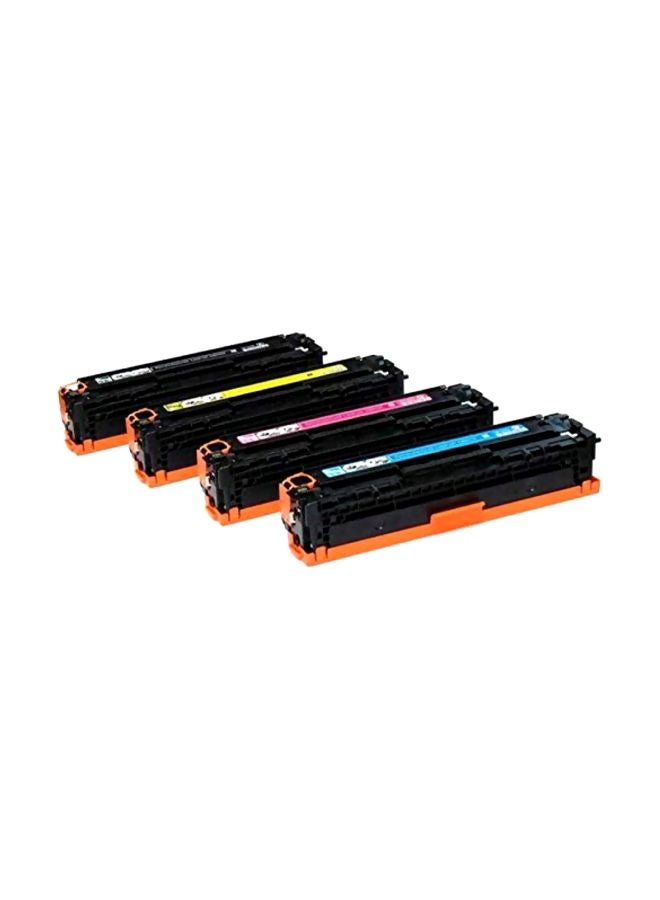 Elivebuyind 4-Piece Replacement Laser Toner Cartridge For Cf210a/Cf211a/Cf212a/Cf213a (131a) And LaserJet Pro 200/M251/M276 Multicolour 
