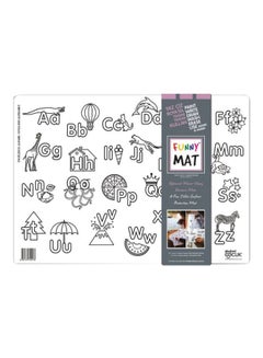 Generic English Alphabet Mat Grey 