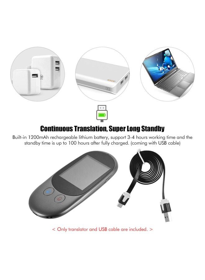 جهاز ترجمة صوتية رمادي داكن - Image 2