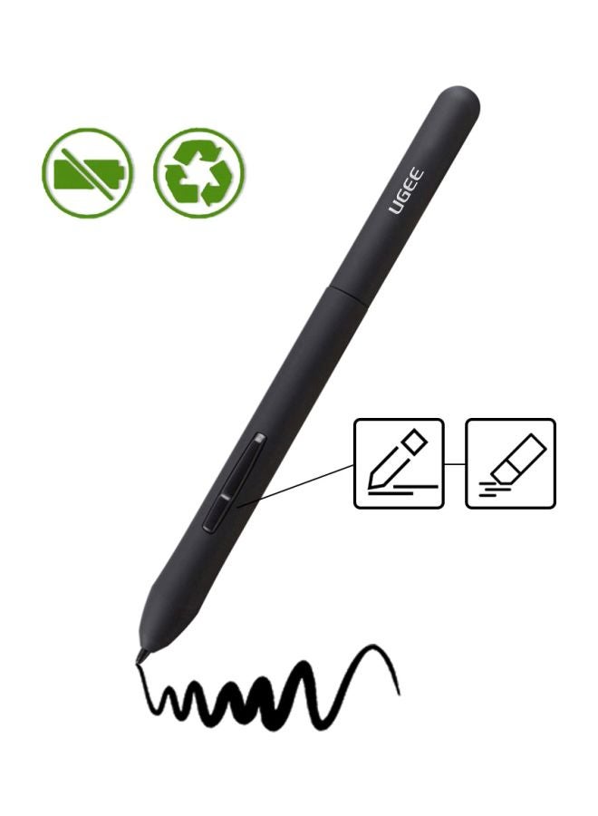 Ugee - Stylus Pen With Case For M708 Drawing Tablet Black - Image 1