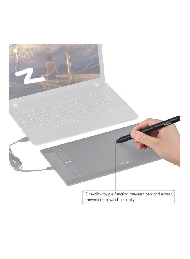 Ugee - Stylus Pen With Case For M708 Drawing Tablet Black - Image 1