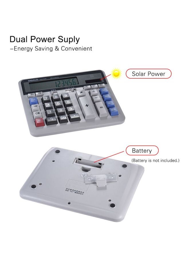 OSALO Electric Basic Calculator Grey  - Image 4