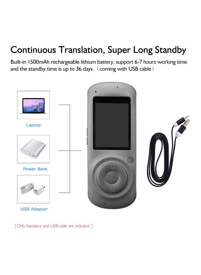 جهاز ترجمة صوتية رمادي داكن - Image 4