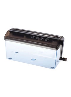 Generic A4 Manual Hand Paper Shredder Black  - Image 1