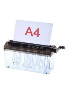 Generic A4 Manual Hand Paper Shredder Black  - Image 3