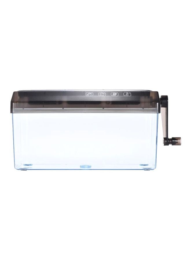 Generic A4 Manual Hand Paper Shredder Black  - Image 2