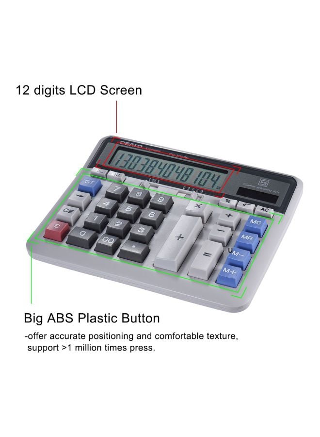 OSALO Electric Basic Calculator Grey  - Image 2