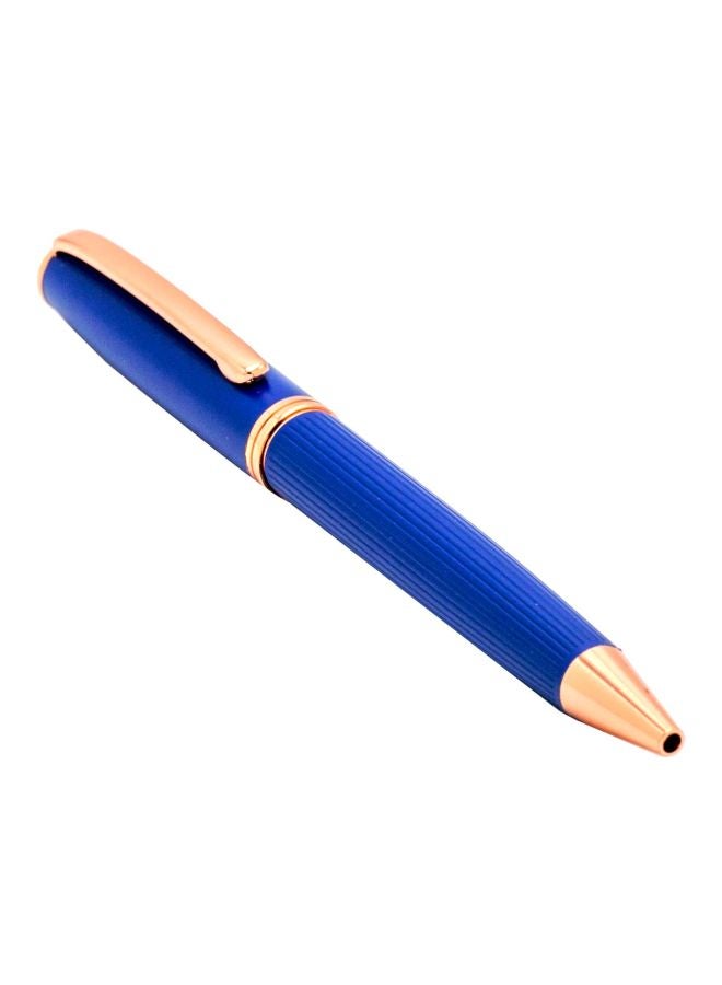 آر إس قلم حبر جاف برأس كروي أزرقذهبي