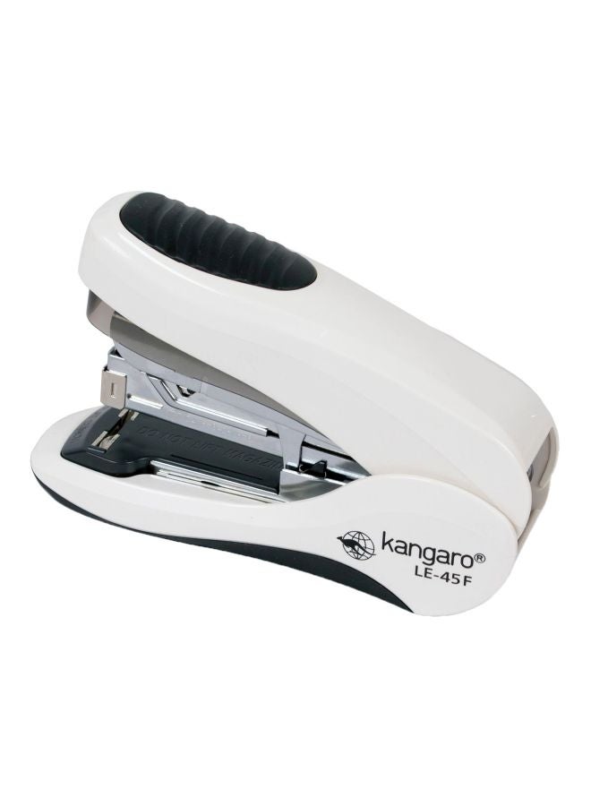 Kangaro Desktop Stapler White/Black/Chrome 