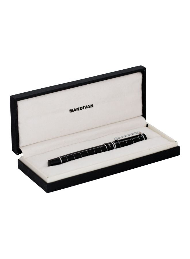 مان ديفان قلم حبر جاف برأس كروي أسود/فضي - Image 2