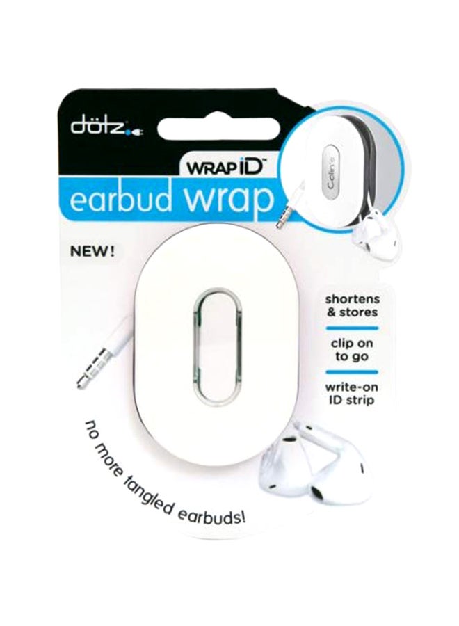 Dotz Wrap Id Earbudwrap Cable Organizers White - Image 1