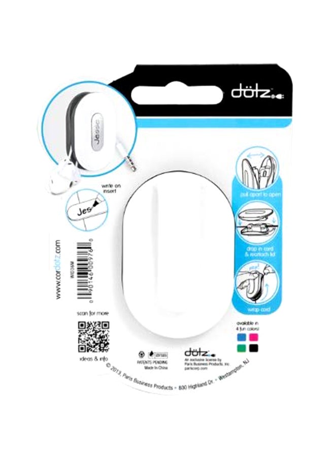 Dotz Wrap Id Earbudwrap Cable Organizers White - Image 2