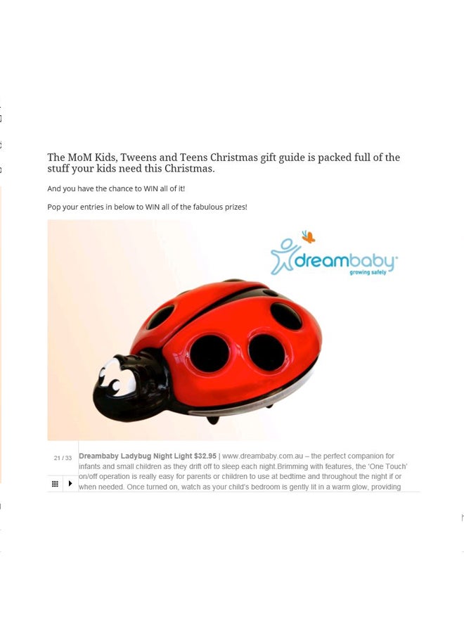 dreambaby Lady Bug Battery Operated Night Light - Image 4