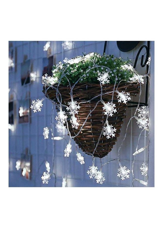 Beauenty Snowflake Designed String Light For Christmas White 6meter White 6meter  - Image 3