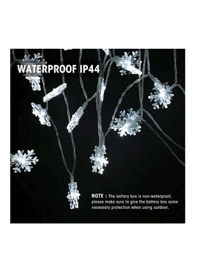 Beauenty Snowflake Designed String Light For Christmas White 6meter White 6meter  - Image 4
