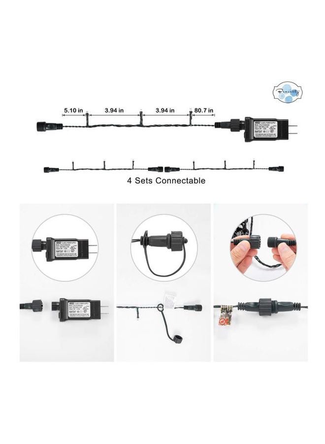 بيوينتي شريط مصابيح بإضاءة LED أصفر 30متر - Image 5