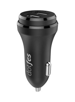dotfes Dual Ports Car Charger Black  - Image 3